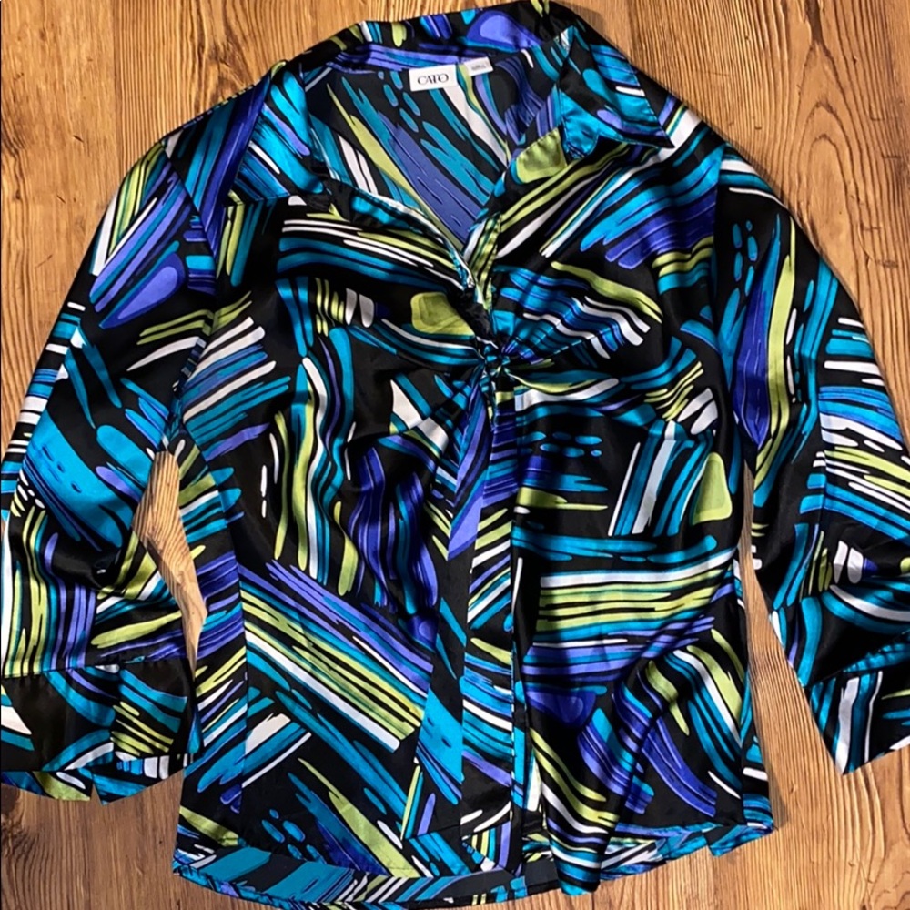 Cato Button Front Dress Shirt